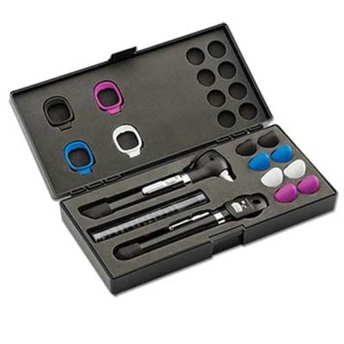 Welch Allyn Pocket Plus LED Diagnostic Set in Black with Ophthalmoscope and Otoscope.