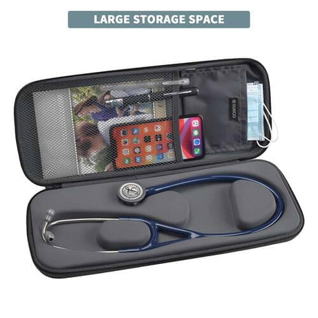 Premium black stethoscope case SKU 350-1163 for medical instrument storage and protection.