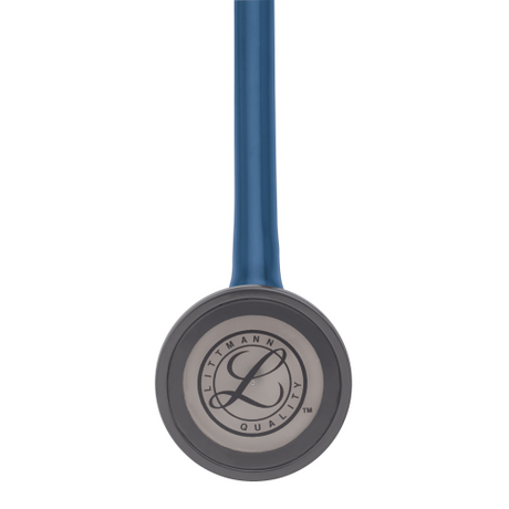 Littmann Master Cardiology Stethoscope in Navy Blue with 27-inch Tubing Length.