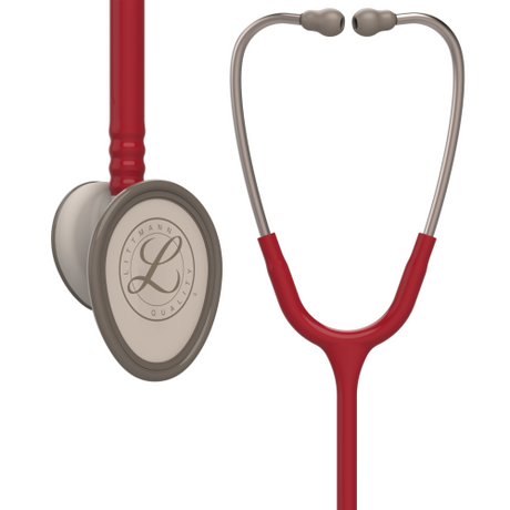 Littmann Lightweight Stethoscope in Burgundy with 28-inch Tubing.