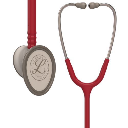 Littmann Lightweight Stethoscope in Burgundy with 28-inch Tubing.