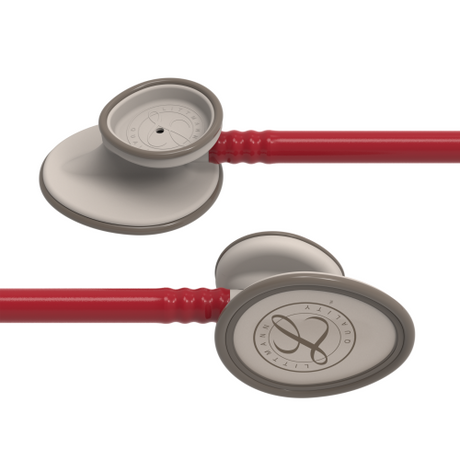 Littmann Lightweight Stethoscope in Burgundy with 28-inch Tubing for Clinical Assessment.