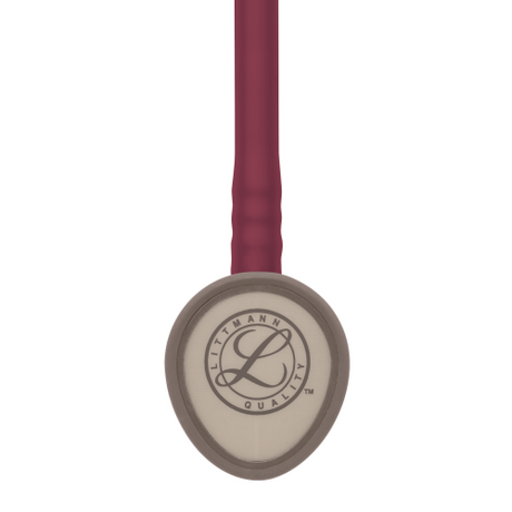 Littmann Lightweight Stethoscope in Burgundy with 28-inch tubing length.