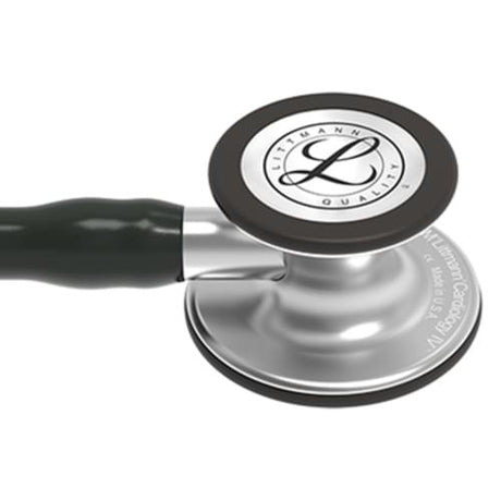Littmann Cardiology IV Stethoscope in Black with 27-inch tubing length.