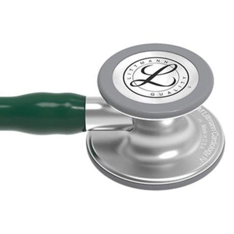 3M Littmann Cardiology IV Stethoscope in Hunter Green with 27 inch tubing length.