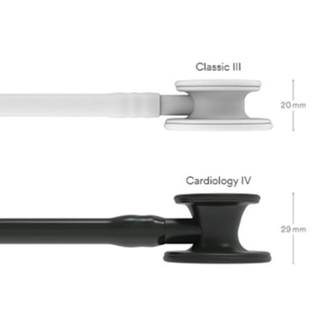3M Littmann Cardiology IV Stethoscope in Black with Black Chestpiece.