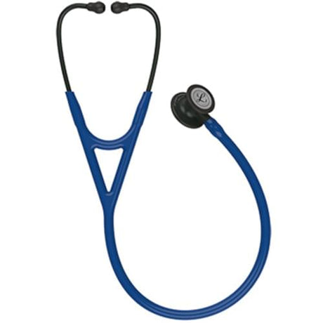 Littmann Cardiology IV Stethoscope in Navy Blue with Black Binaurals and Tunable Diaphragm.