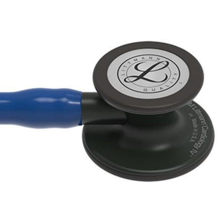 Littmann Cardiology IV Stethoscope in Navy Blue with Black Binaurals and Chestpiece.