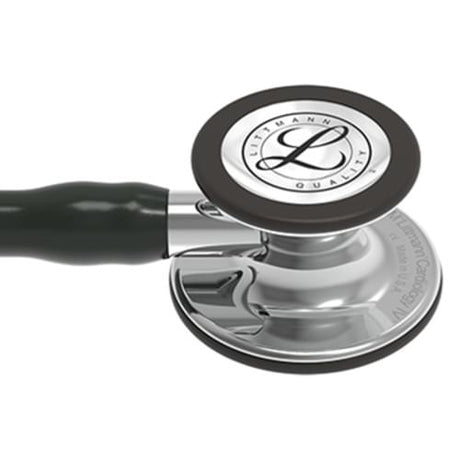 Littmann Cardiology IV Stethoscope in Black with Mirror Finish Chestpiece.