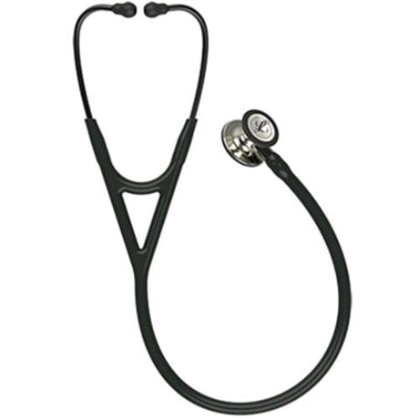 3M Littmann Cardiology IV Stethoscope in Black with Champagne Chestpiece.