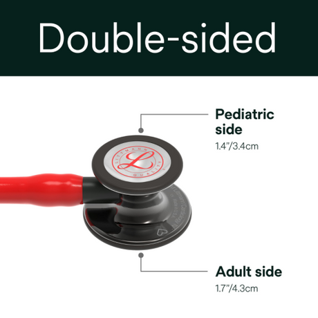 Littmann Cardiology IV Stethoscope with red tubing and smoke finish high polish chestpiece.