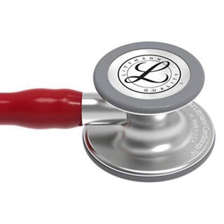 Littmann Cardiology IV Stethoscope in Burgundy with 27-inch Tubing Length.