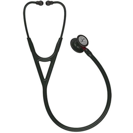 Littmann Cardiology IV Stethoscope with black chestpiece and black tubing.