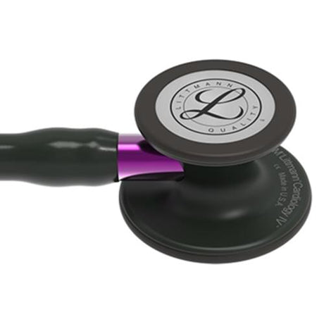 Littmann Cardiology IV Stethoscope with Black Chestpiece and Black Tubing.