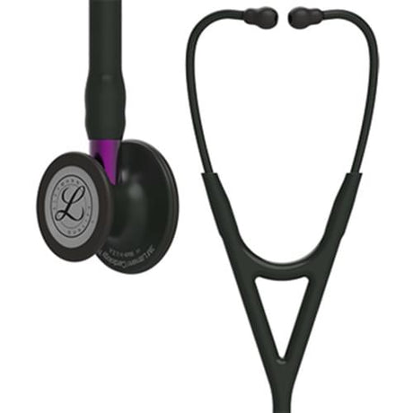 Littmann Cardiology IV Stethoscope with black chestpiece and black tubing.