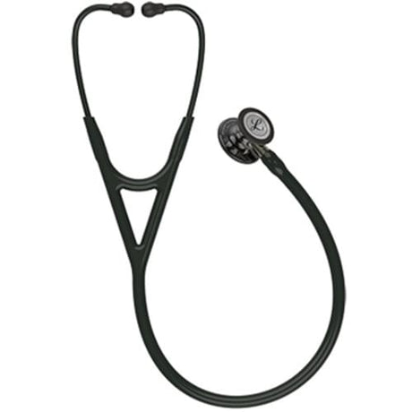 Littmann Cardiology IV High Polish Smoke Chestpiece Stethoscope with Black Tubing.