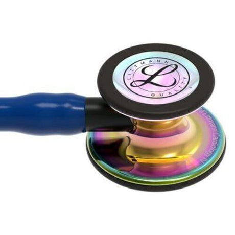 Littmann Cardiology IV Stethoscope in Navy with Rainbow Finish Chestpiece.