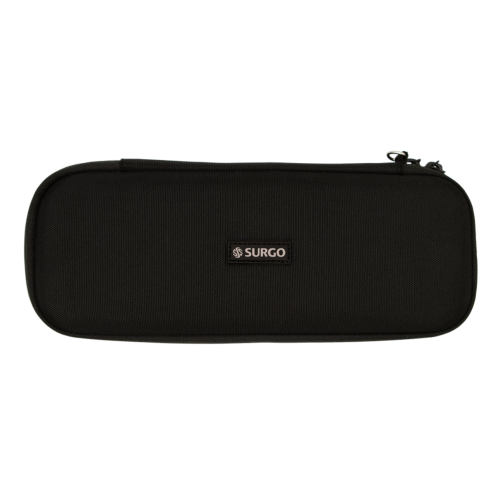 Deluxe Deep Compact Stethoscope Case 350-513BLK in Black for Medical Equipment Storage.