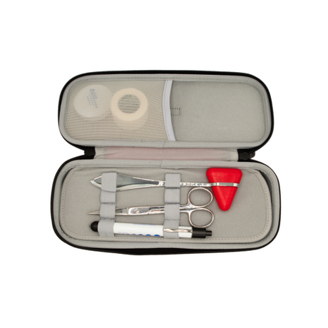 Deluxe Deep Compact Stethoscope Case 350-513PNK in Pink for Medical Equipment Storage.
