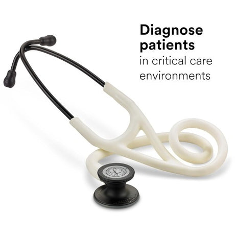 Littmann Cardiology IV Stethoscope with Satin Chestpiece, Black Matte Binaurals, 27 Inch Length.