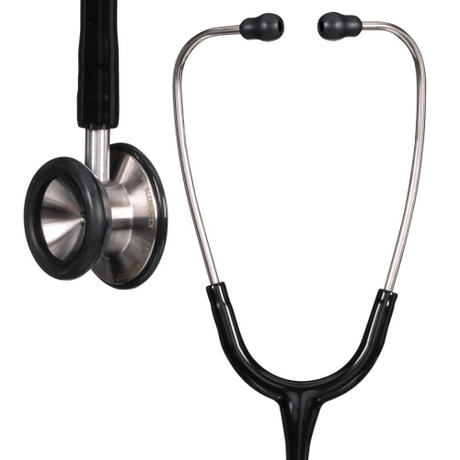 Littmann 2113 Pediatric Stethoscope in Black with 28-inch Tubing Length.