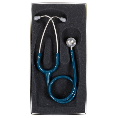 Littmann 2124 Infant Stethoscope in Caribbean Blue with 28-inch Tubing Length.