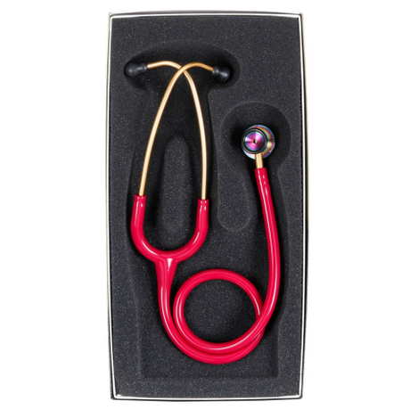Littmann Classic II Infant Stethoscope in Raspberry with Specialized Pediatric Chestpiece.