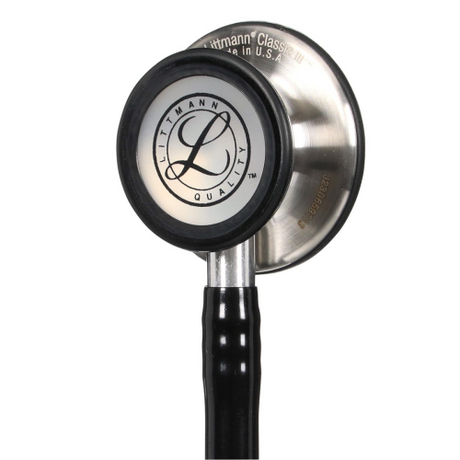 Littmann Classic III Stethoscope in Black with Standard Tubing Configuration.