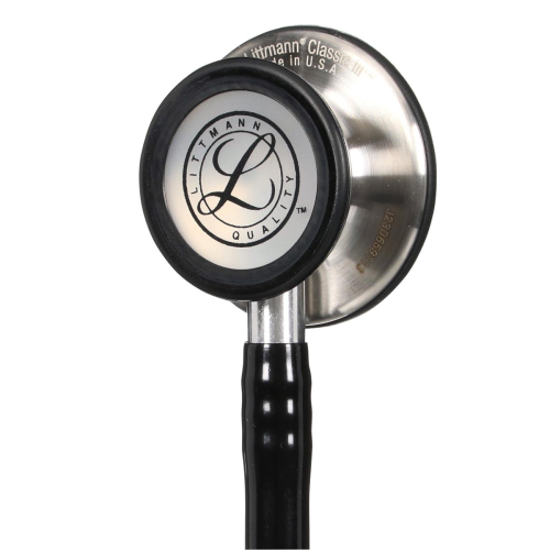 Littmann Classic III Stethoscope in Black with Standard Tubing Configuration.