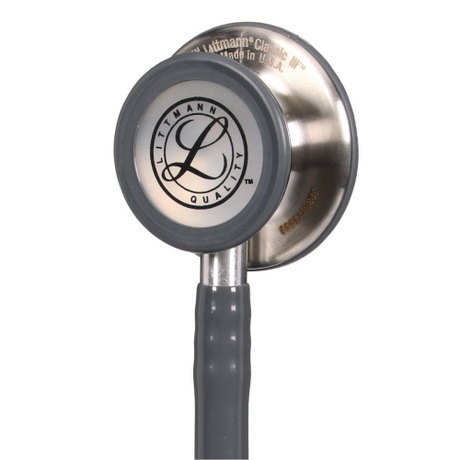 3M Littmann Classic III Stethoscope in Gray with Dual-Head Chestpiece.