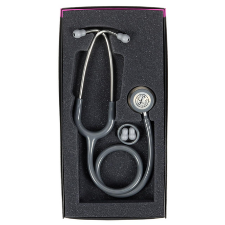 Littmann Classic III Stethoscope in Gray with dual-sided chestpiece for clinical examination.