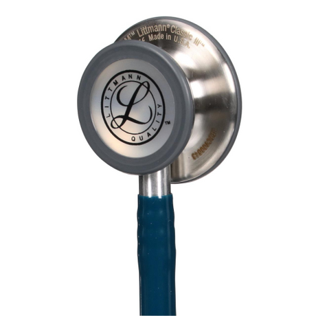 Littmann Classic III Stethoscope in Caribbean Blue with dual-sided chestpiece.