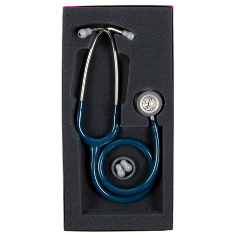 Littmann Classic III Stethoscope in Caribbean Blue with dual-sided chestpiece.