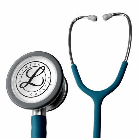 Littmann Classic III Stethoscope with Stainless Steel Chestpiece and Caribbean Blue Tubing.