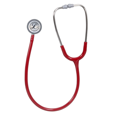 Littmann Classic III Stethoscope in Burgundy with dual-sided chestpiece for clinical assessment.