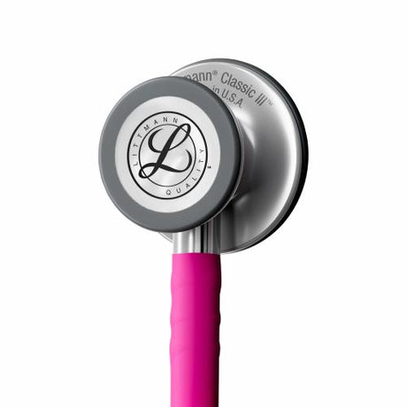 Littmann Classic III Stethoscope with Stainless Steel Chestpiece and Raspberry Tubing.