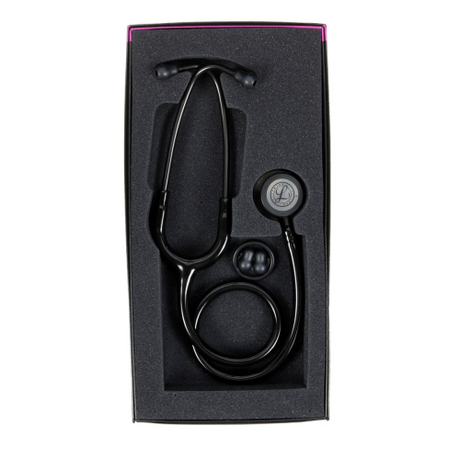 3M Littmann Classic III Stethoscope in Black with Smoke Chestpiece and Earpieces.