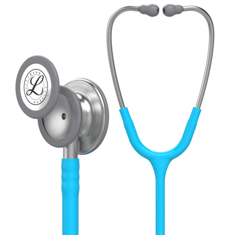 Littmann Classic III Stethoscope with Turquoise Tubing for Clinical Examination.