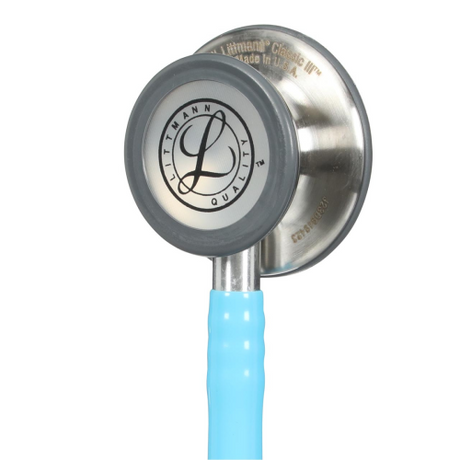 Littmann Classic III Stethoscope in Turquoise with Dual-Sided Chestpiece for Adult and Pediatric Use.