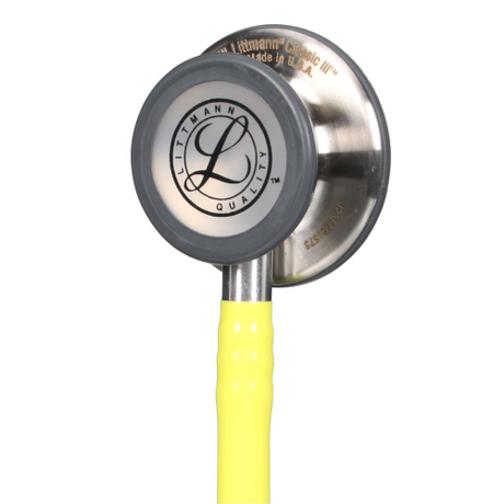 3M Littmann Classic III Stethoscope in Lemon Lime with Stainless Steel Chestpiece.