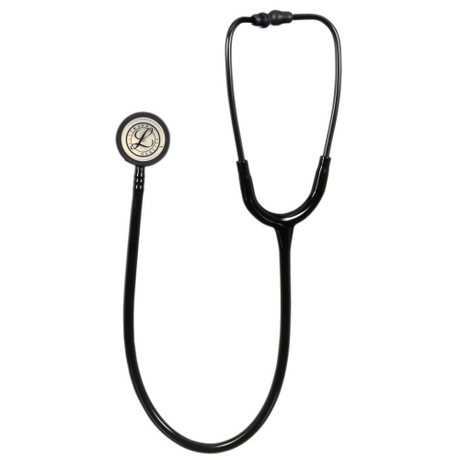3M Littmann Classic III Stethoscope in Black with Champagne Chestpiece.