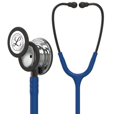 Littmann Classic III Stethoscope in Navy Blue with Mirror Finish Chestpiece.