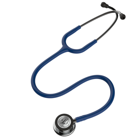 3M Littmann Classic III Stethoscope in Navy Blue with Mirror Finish Chestpiece.