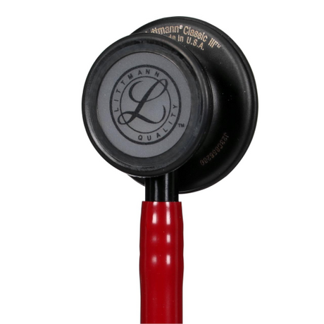 3M Littmann Classic III Stethoscope in Burgundy with Black Chestpiece 27 inch.