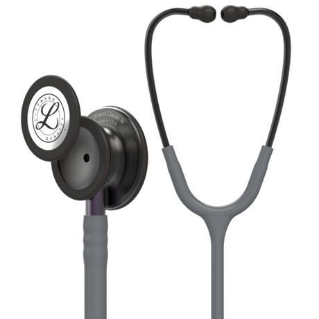 Littmann Classic III Stethoscope in Smoke finish with Gray and Violet accents.