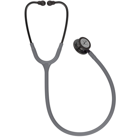 3M Littmann Classic III Stethoscope in Smoke with Gray Tubing and Violet Chestpiece.