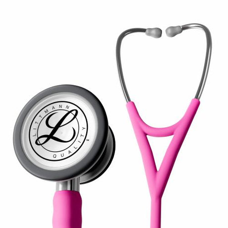 Littmann Cardiology IV Stethoscope in Rose Pink with Stainless Steel Chestpiece.