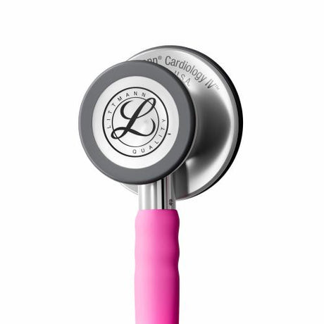 Littmann Cardiology IV Stethoscope in Rose Pink with Stainless Steel Chestpiece.