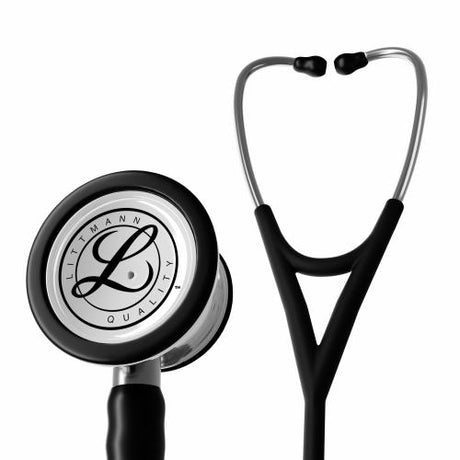 Littmann Cardiology IV Stethoscope with Mirror Chestpiece and Black Tubing.