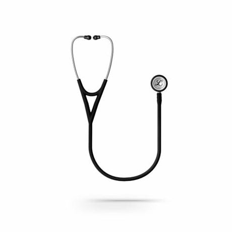 Littmann Cardiology IV Stethoscope with Satin Finish Mirror Chestpiece and Black Tubing.